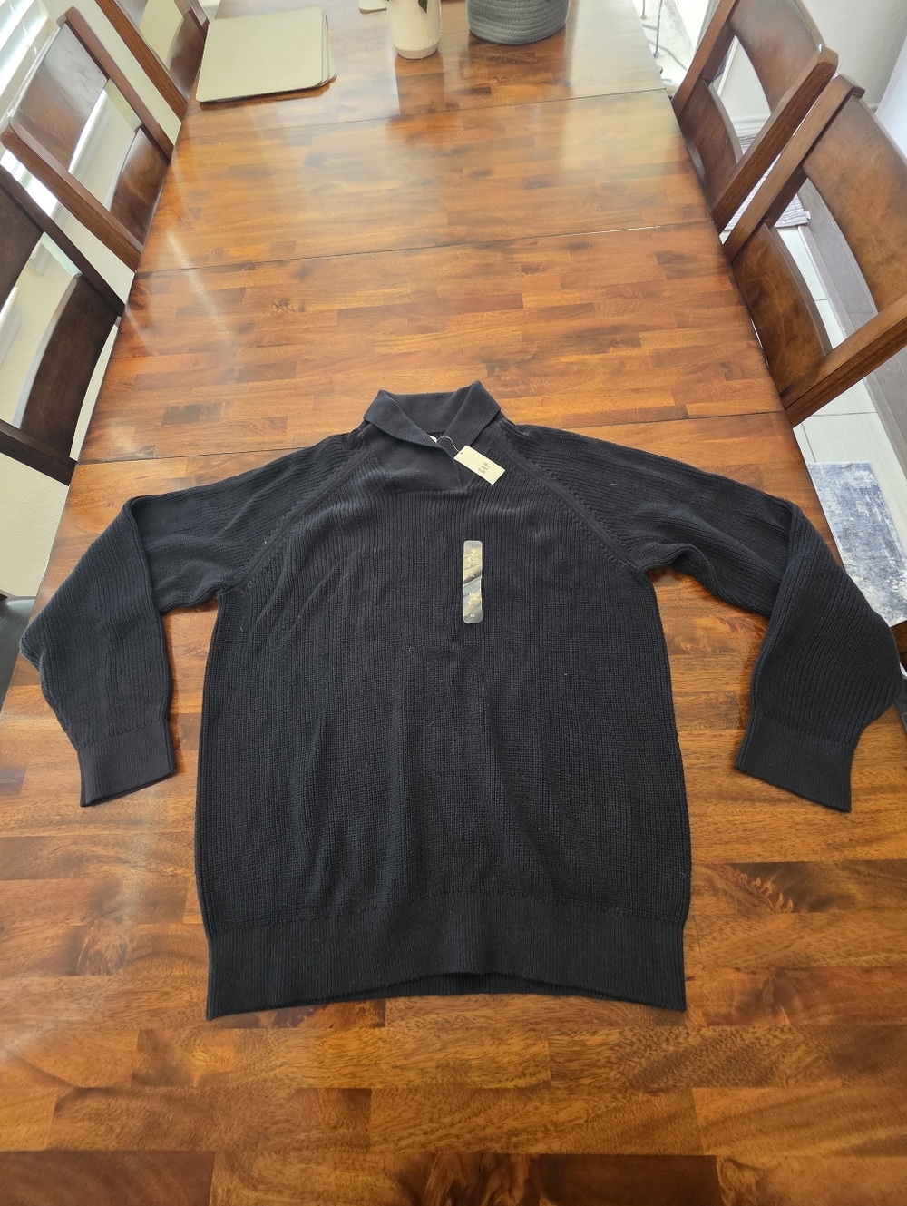 GAP Black Turtleneck Ribbed Women's Sweater XL New W Tag Sku 63